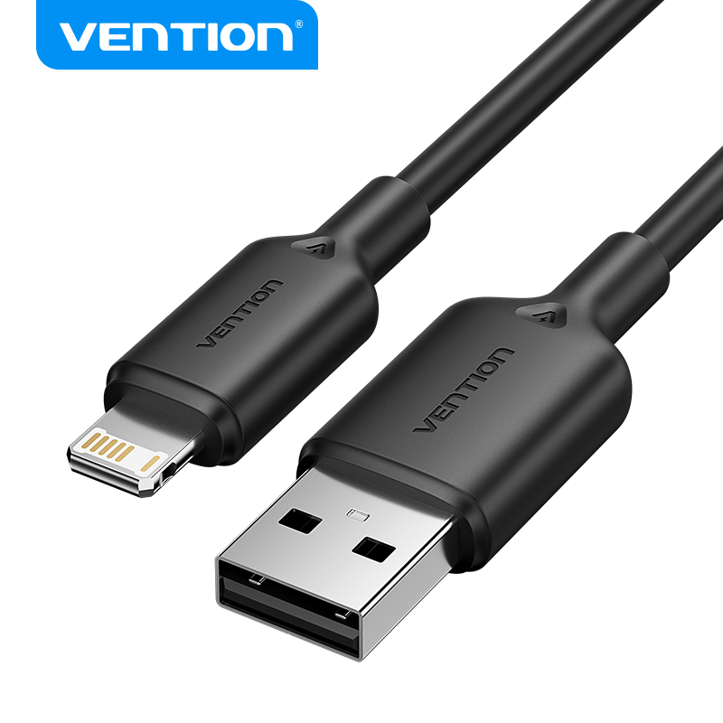  Vention Cáp Lightning 2.4A 2m - Dây Sạc Nhanh iPhone Chống Đứt Gãy Truyền Dữ Liệu 480Mbps Tương Thích iPhone 16 15 14 13 12 11 X 8 - Trắng - Hàng Chính Hãng 