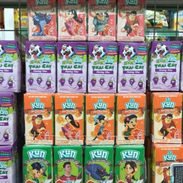 Vỉ sữa chua uống lif kun các vị 110ml