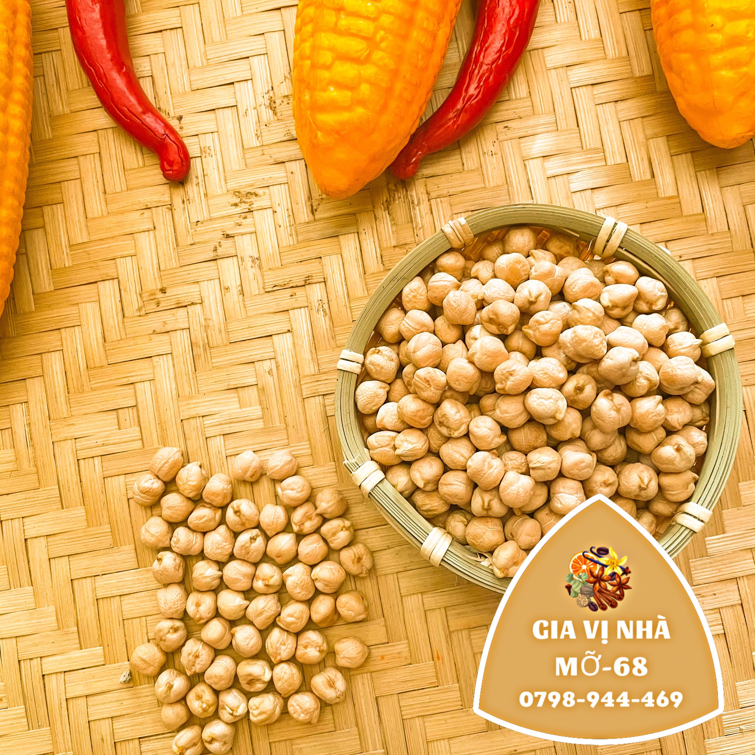 Đậu gà hữu cơ canada không biển đổi gen - 100gr-500gr