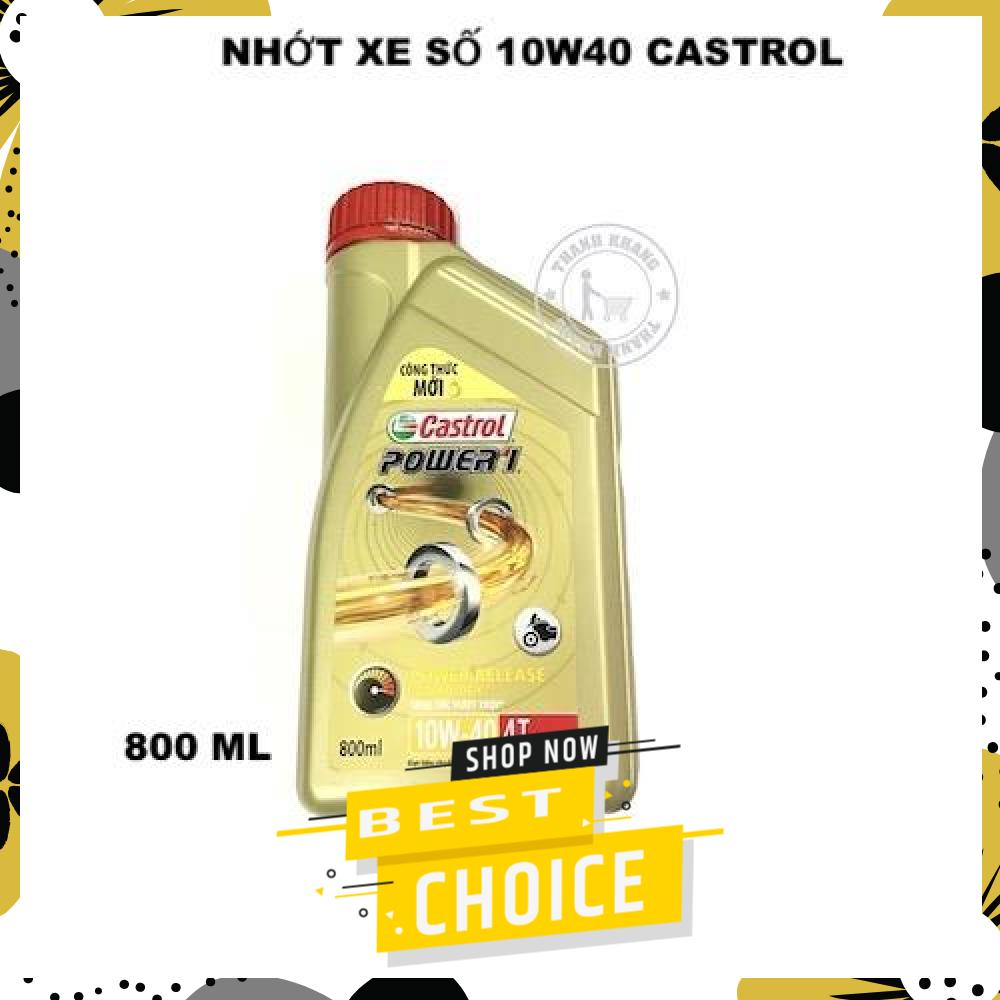 nhớt castrol power 1 10W40 xe số  4 thì 800 ml thanh khang 019000018 Sản Phẩm Chất Lượng, Gian Hàng Uy Tín, Giá Cả Cực Tốt, Mua Ngay.