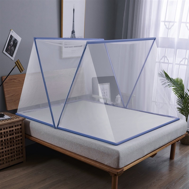 Mùng ngủ xếp gọn - Màn chụp người lớn - Mùng xếp thông minh - Màn chụp tự bung - Bảo hành 12 tháng