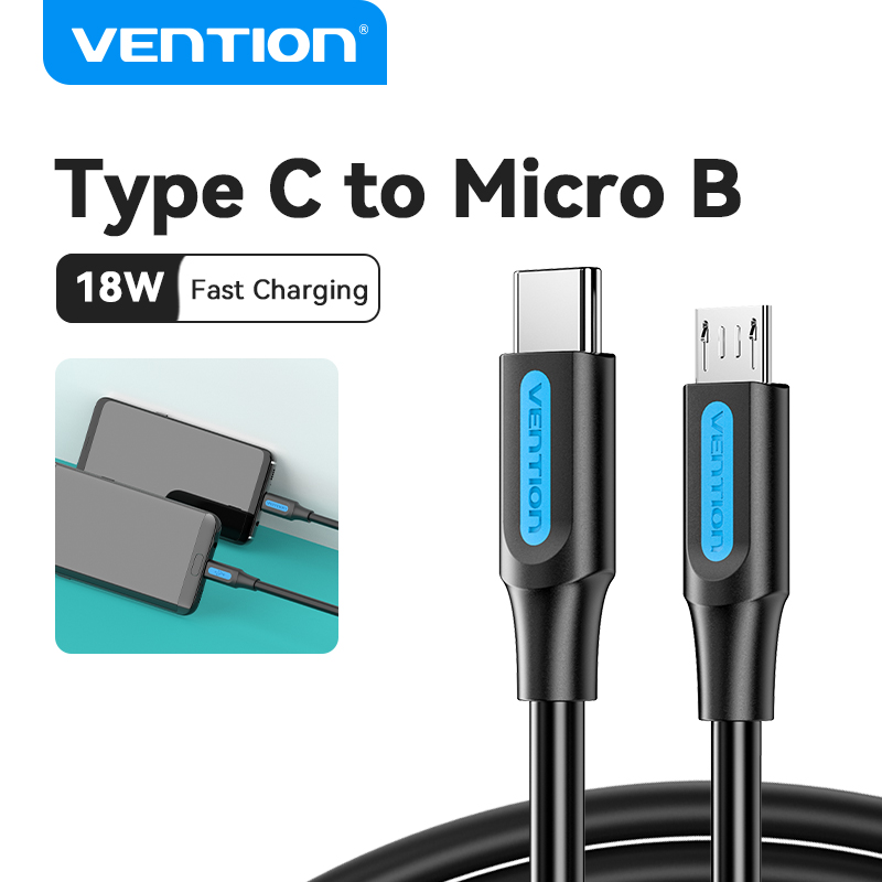 Vention USB C to Micro B Cord Male to Male Cable Type C to Micro B Connector for Samaung Huawei Xiao