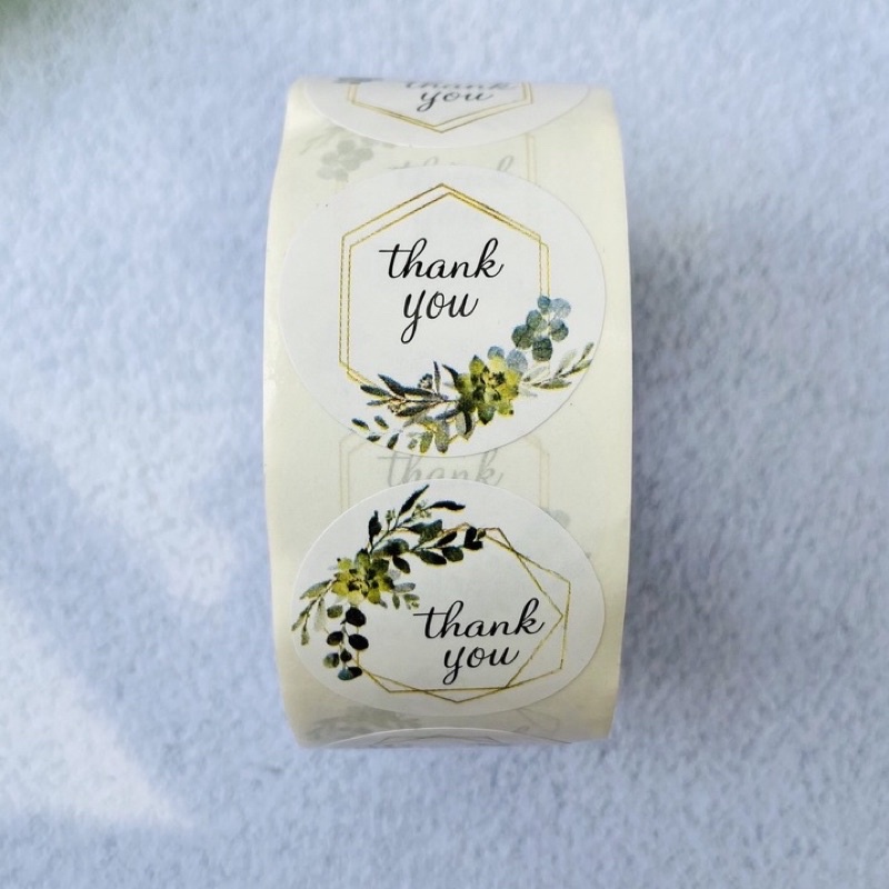 Cuộn 100 sticker thank you, nhãn dán tiện lợi