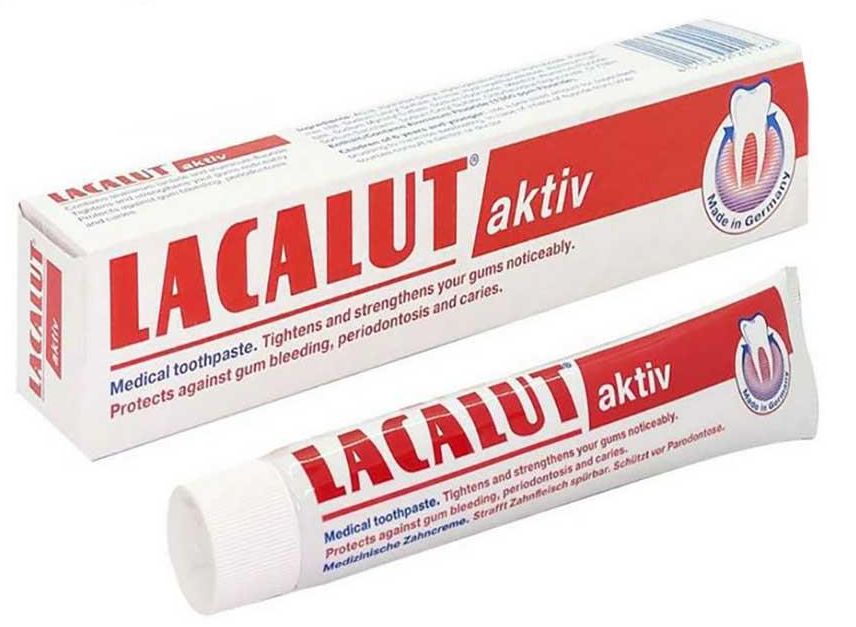 Lacalut active nhập khẩu chính hãng lâclut kem đánh răng chống ê buốt