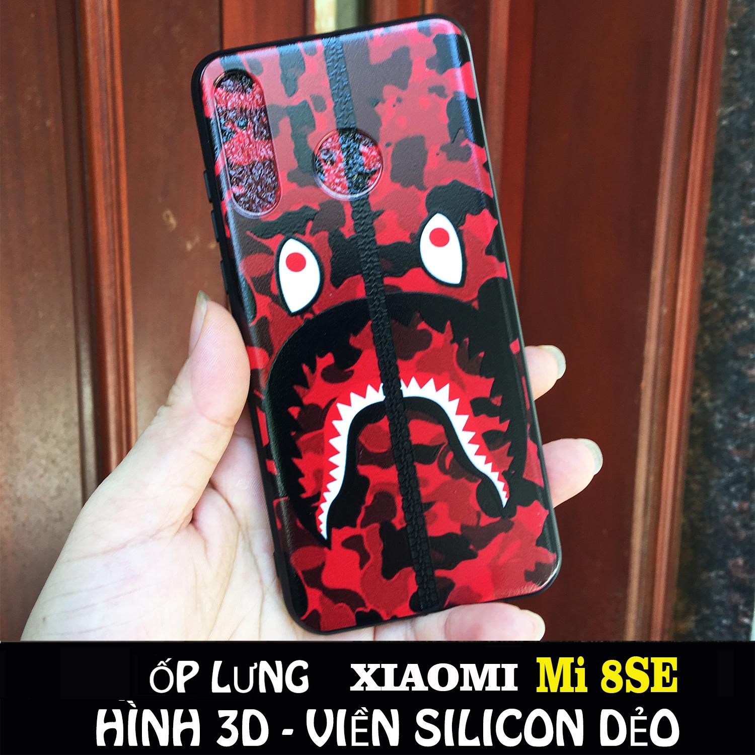 Ốp lưng hình bape 3d xiaomi mi 8se