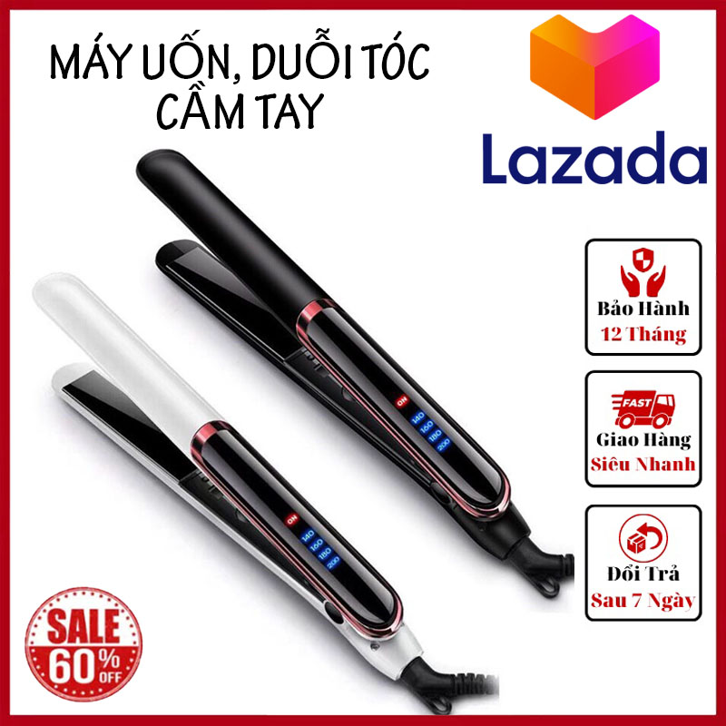 Máy làm tóc đa năng - máy duỗi tóc kẹp thẳng ép tóc uốn cúp làm tóc xoăn lọn đa năng 3in1