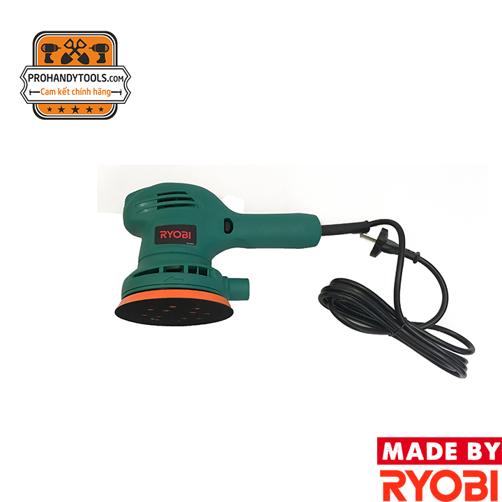 Máy chà nhám cầm tay ryobi ped-130kt 300w-125mm kit