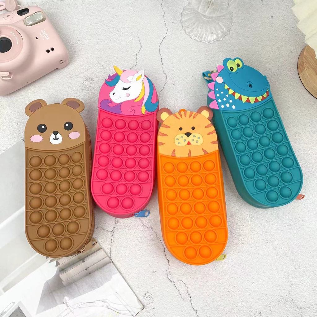 Họp đựng bút Pop It họa tiết đáng yêu cho bé