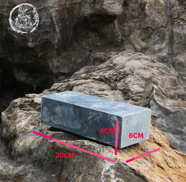 Đá mài bùn tự nhiên, đá mài dao kéo siêu bén kích thước 20x6x4cm