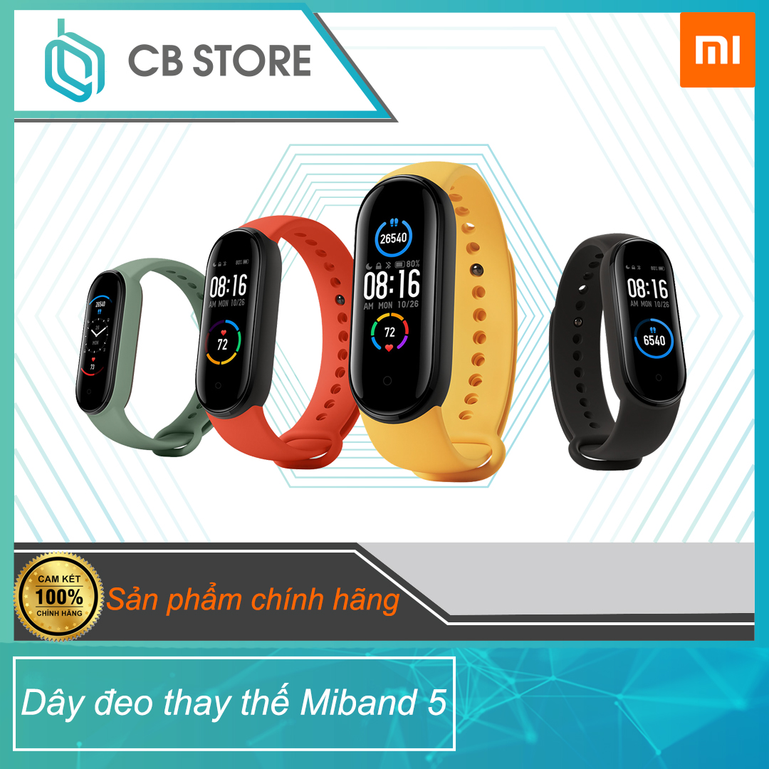 Dây đeo tay thay thế dành cho Xiaomi Miband 5 chính hãng Xiaomi