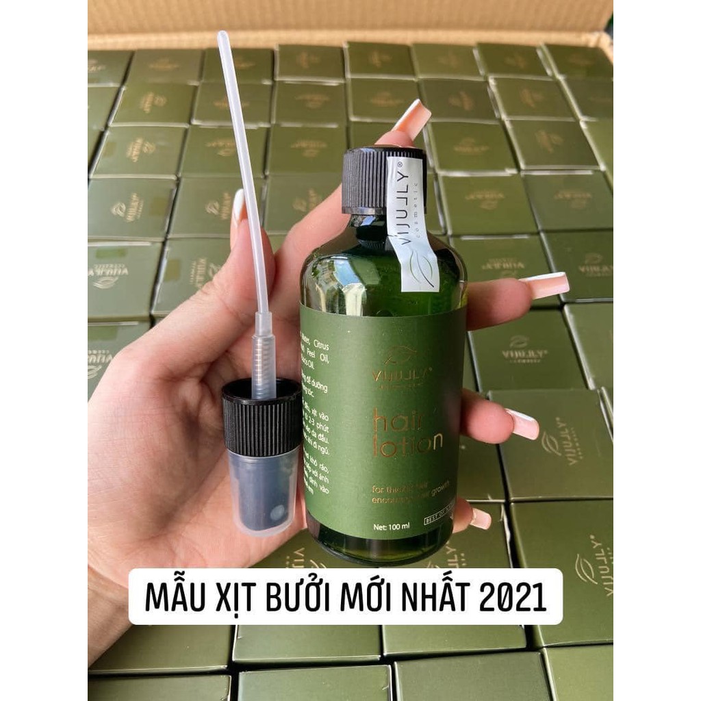 Tinh dầu bưởi - xịt tóc - xịt bưởi vijully chính hãng, kích mọc tóc, giảm rụng tóc, dưỡng dài, xịt mọc tóc