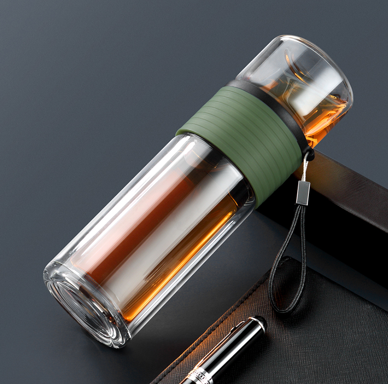 Bình lọc trà travel Samadoyo C001B (xanh) 238mL