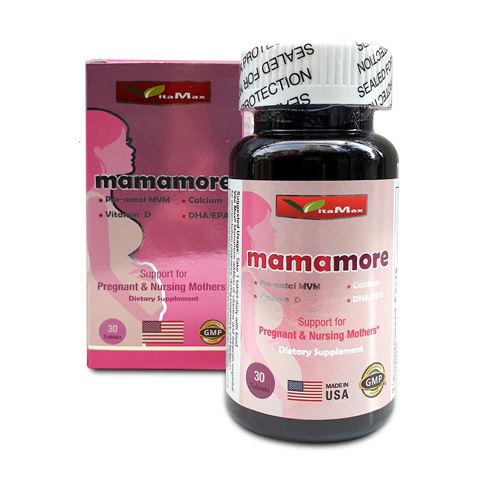 MAMAMORE - VIÊN UỐNG VITAMIN TỔNG HỢP VÀ KHOÁNG CHẤT CHO BẦU, MẸ MỚI SINH