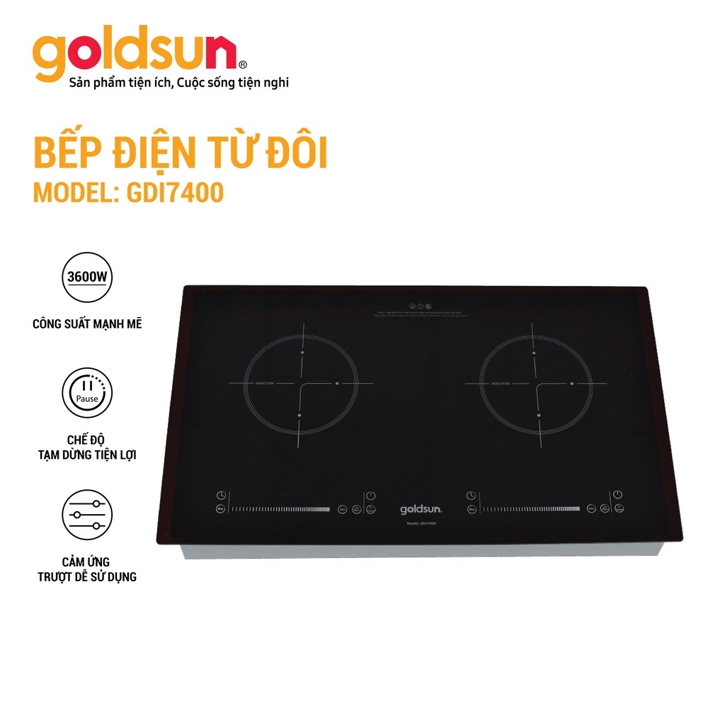 Bếp từ đôi goldsun gdi7400