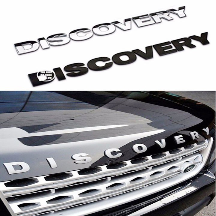 Chữ nổi discovery 3d trang trí xe ô tô