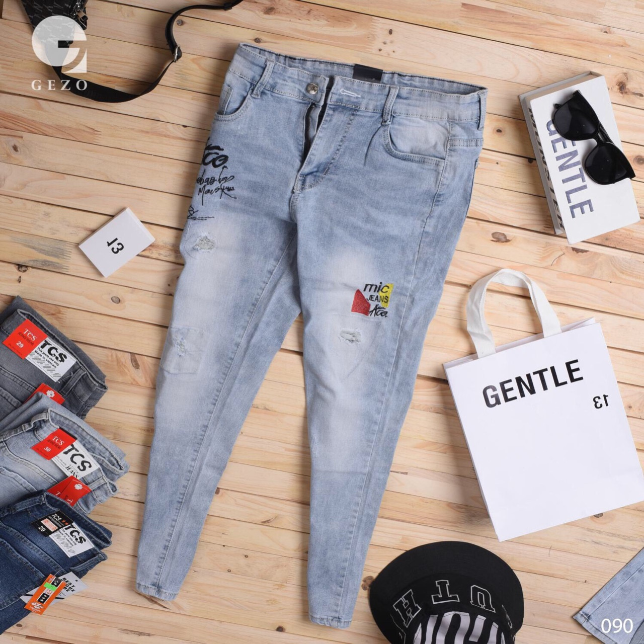 [HCM](HÌNH THẬT) QUẦN JEAN NAM CHẤT BÒ CAO CẤP THỜI TRANG MANGOFASHION89 RT0031