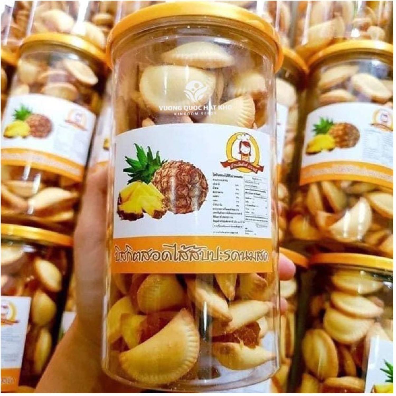 Bánh quy sò kẹp khóm thái lan - hủ 350g
