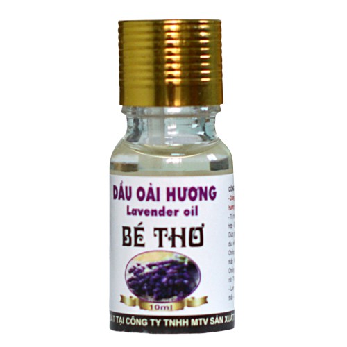 Tinh dầu oải hương hiệu bé thơ thơm phòng, đuổi muỗi, thư giãn, trấn tĩnh tinh thần chai 50ml