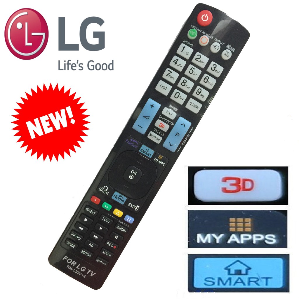 Remote tivi lg rm-l930