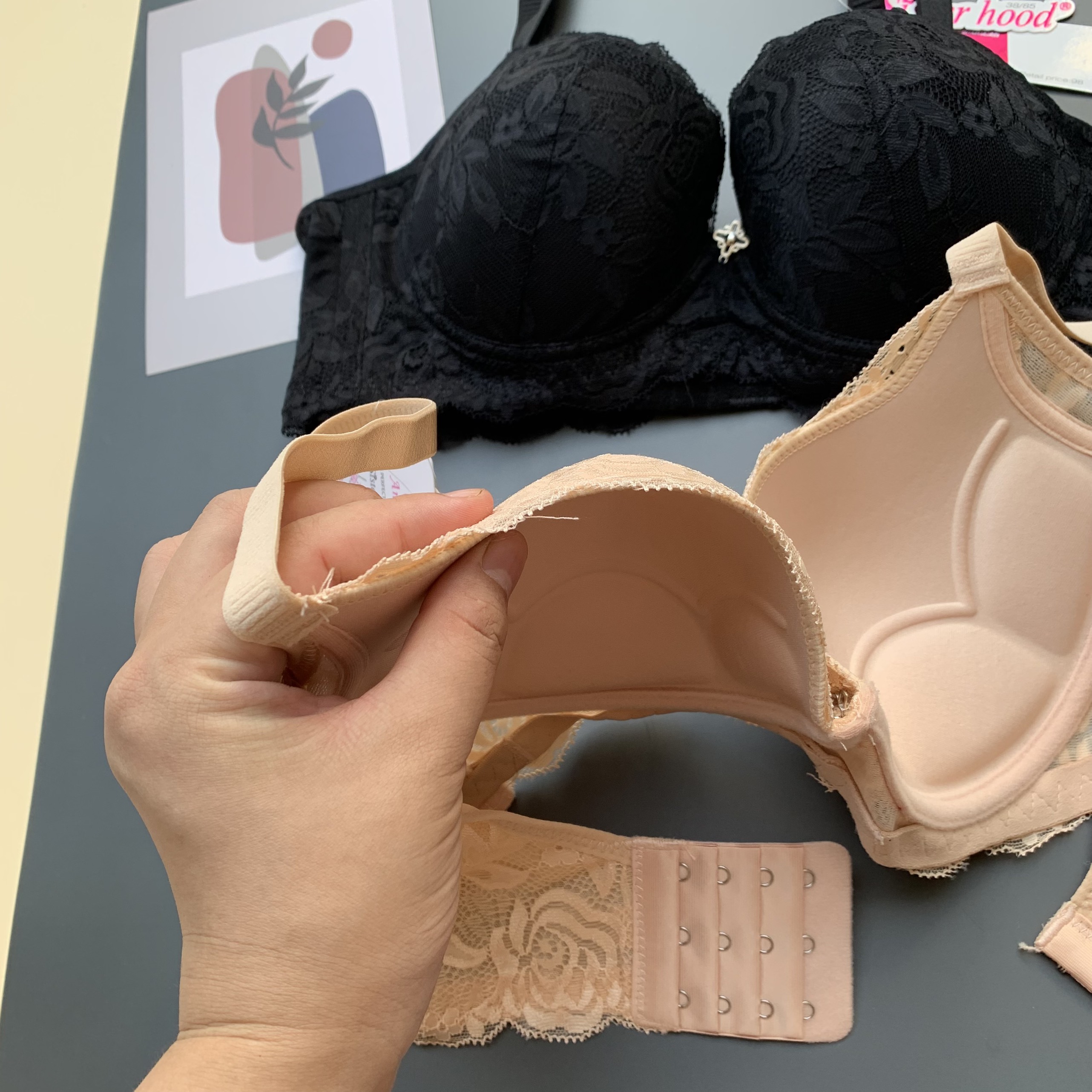 [HCM]Áo ngực Thái Lan Sister Hood bigsize quả ngực lớn size 363840 mút mỏng có gọng phối ren quyến rũ
