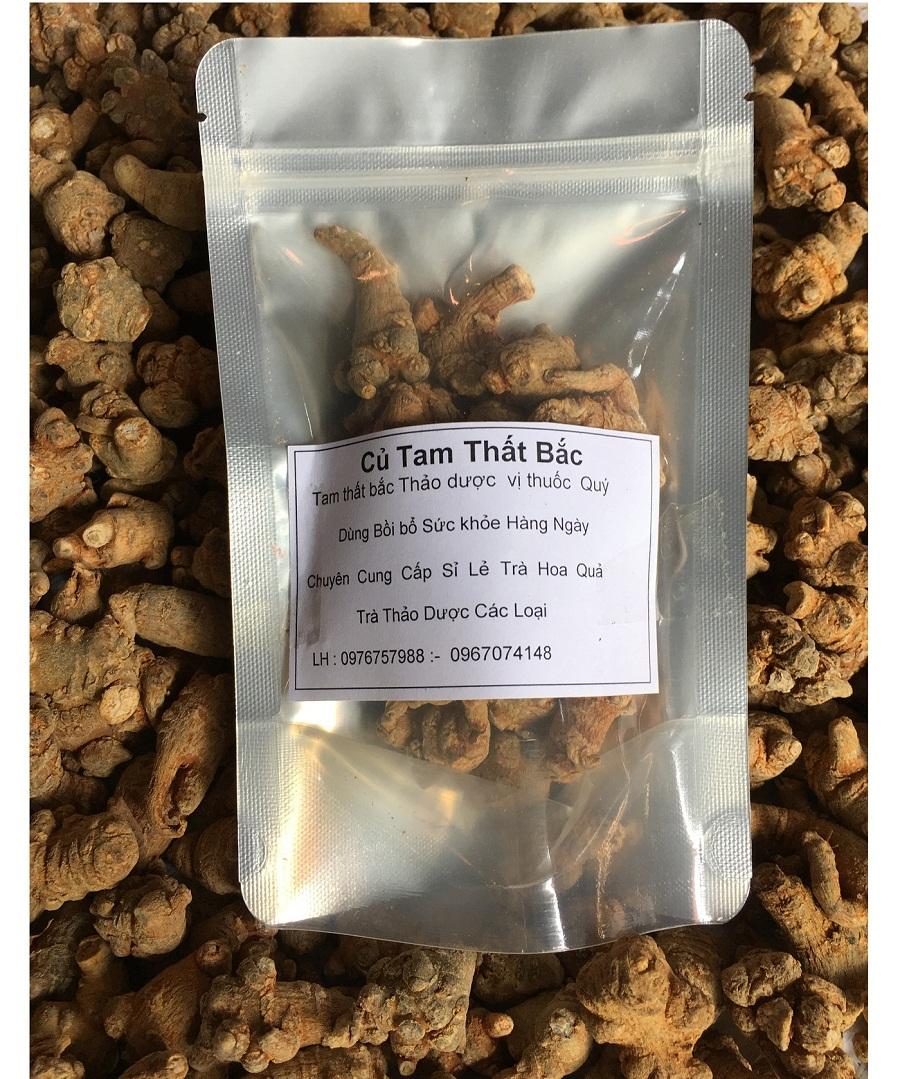 300g Củ Tam Thất Bắc  sấy khô - Có tặng quà
