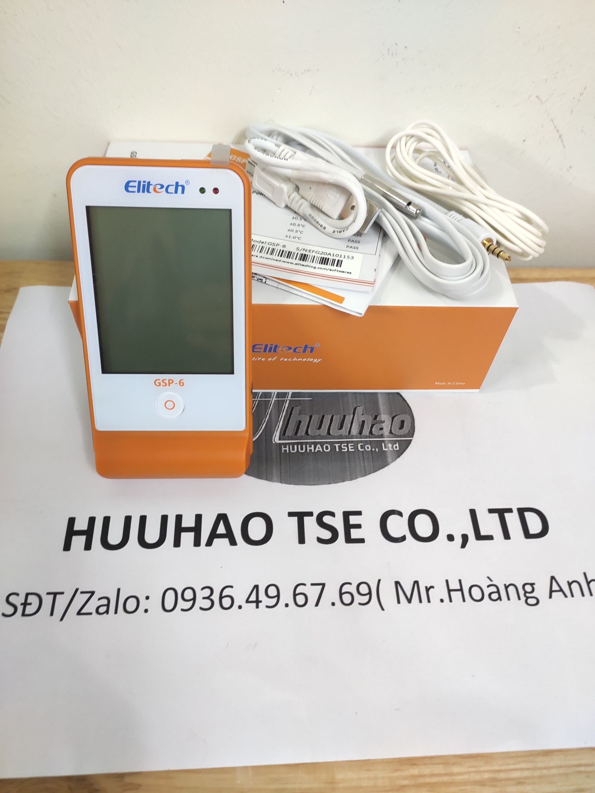Nhiệt ẩm kế tự ghi GSP-6 đã hiệu chuẩn