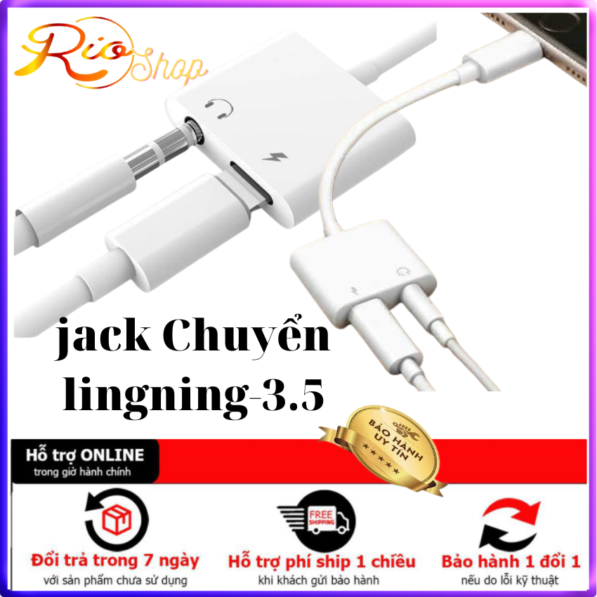 Jack Chuyển Đổi Vừa Sạc Vừa Cắm Tai Nghe dành cho iphonê
