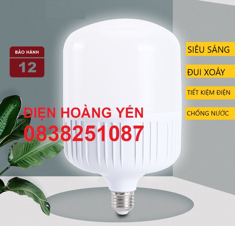 Bóng đèn led 50w 40w 30w 20w 10w 5w siêu sáng tiết kiệm điện led bulb trụ