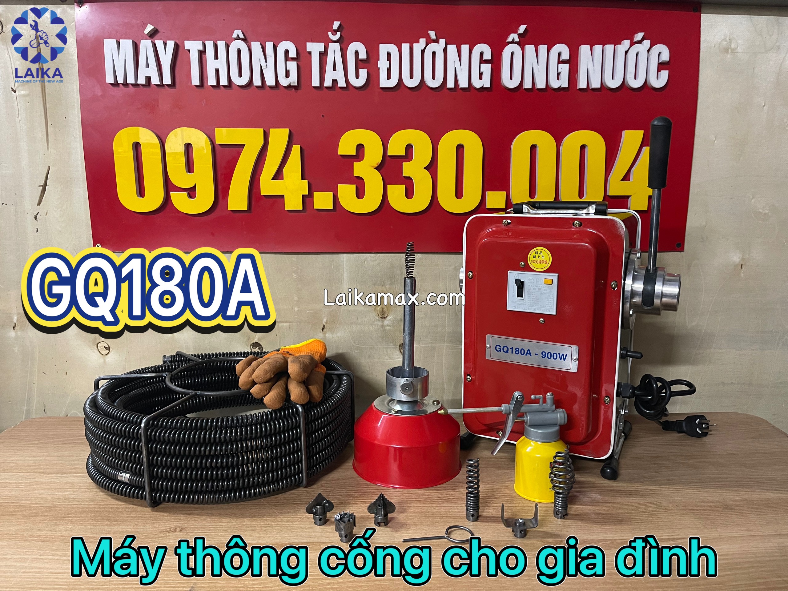 Máy thông cống GQ180A900w phụ kiện kèm theo máy cuộn dây phi 16 1 quả lu phi 8 và 1 bộ dầu thông phi 16 GỌI 0974.330.004 ĐỂ TÔI TƯ VẤN CHO BẠN