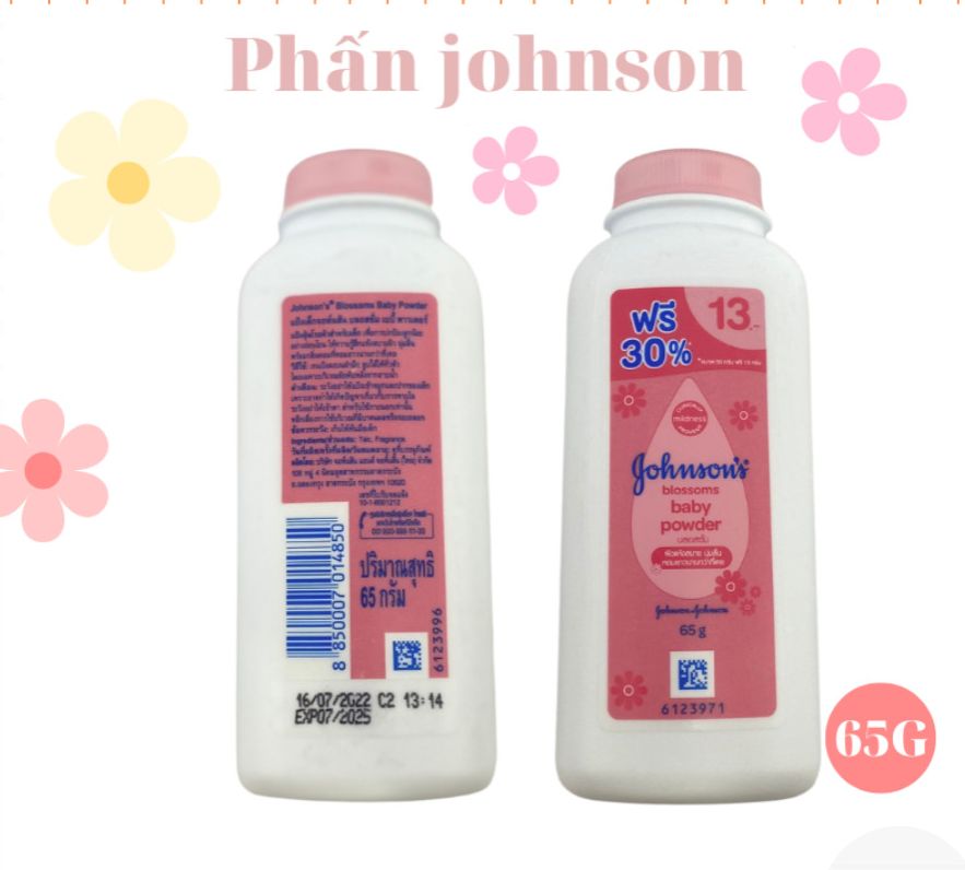 Phấn rôm Johnson s Baby powder 65g hương hoa cho bé