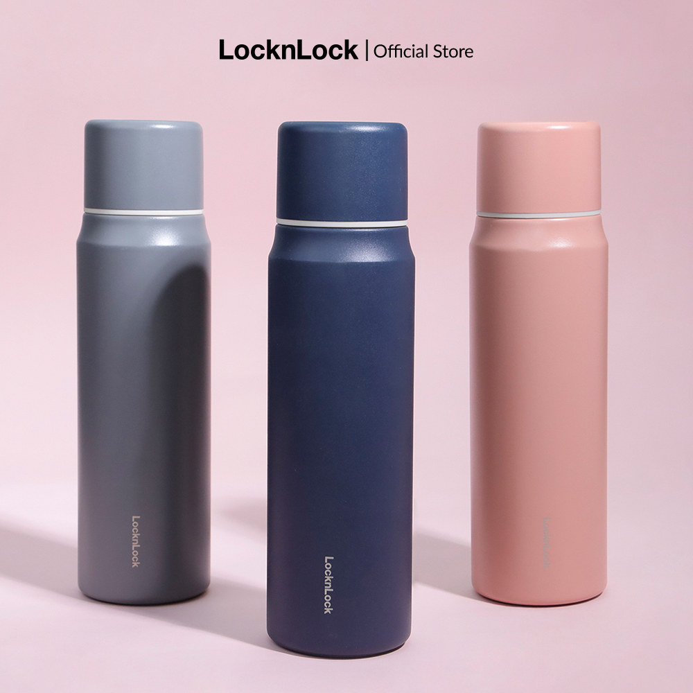  LHC1487 - Bình giữ nhiệt Lock&Lock Maman Cup Vacuum Bottle 505ml - Có nắp sử dụng như cốc. giữ nhiệt đến 20h - Hàng chính hãng 