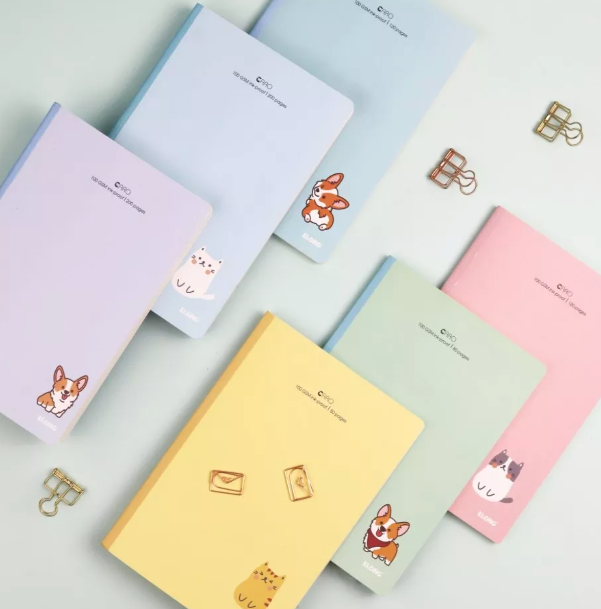 Sổ may dán gáy Caro B5 - 80 trang bìa dày Klong MS 834-SỔ KLONG