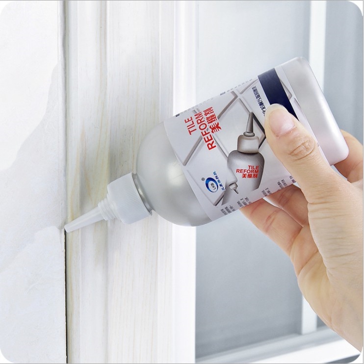 Keo dán mạch gạch siêu bám dính keo chà ron gạch chống thấm nước dung tích 280ml - màu trắng