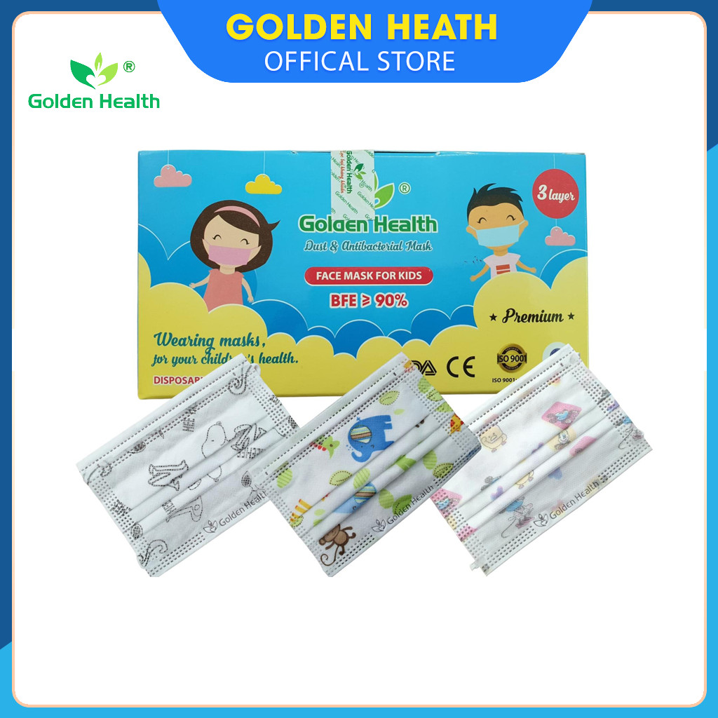 [BÁN CHẠY] KHẨU TRANG Y TẾ CHO BÉ HỘP 50 CHIẾC 3 LỚP DÀY IN HÌNH NGỘ NGHĨNH CHO BÉ TRAI & BÉ GÁI