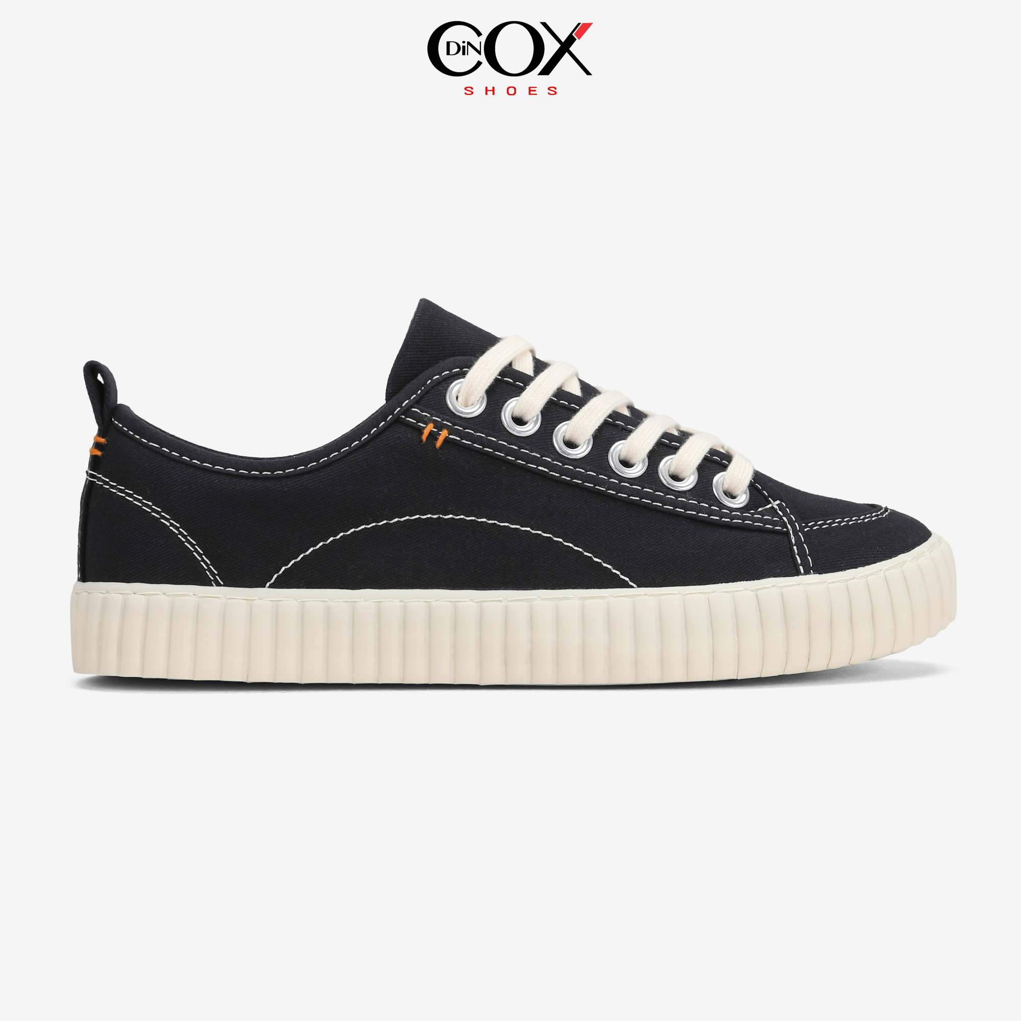 Giày Sneaker Vải Unisex DINCOX D27 Đơn Giản Hiện Đại Black