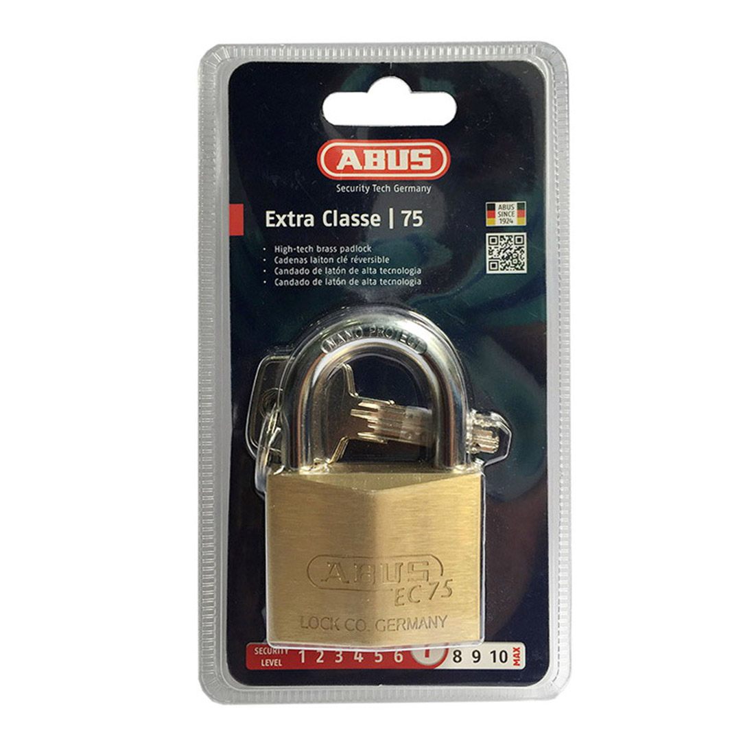 Ổ khóa abus ec 75/50 thân đồng 50mm 4 chìa vi tính - luto shop