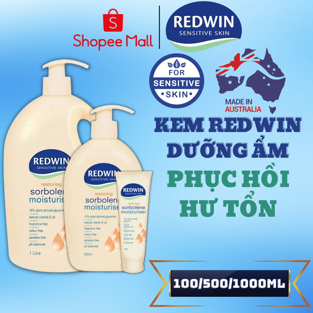 Kem Dưỡng Thể Redwin Sorbolene Moisturiser Phục Hồi Da Hư Tổn