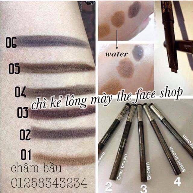 Chì kẻ lông mày the face shop