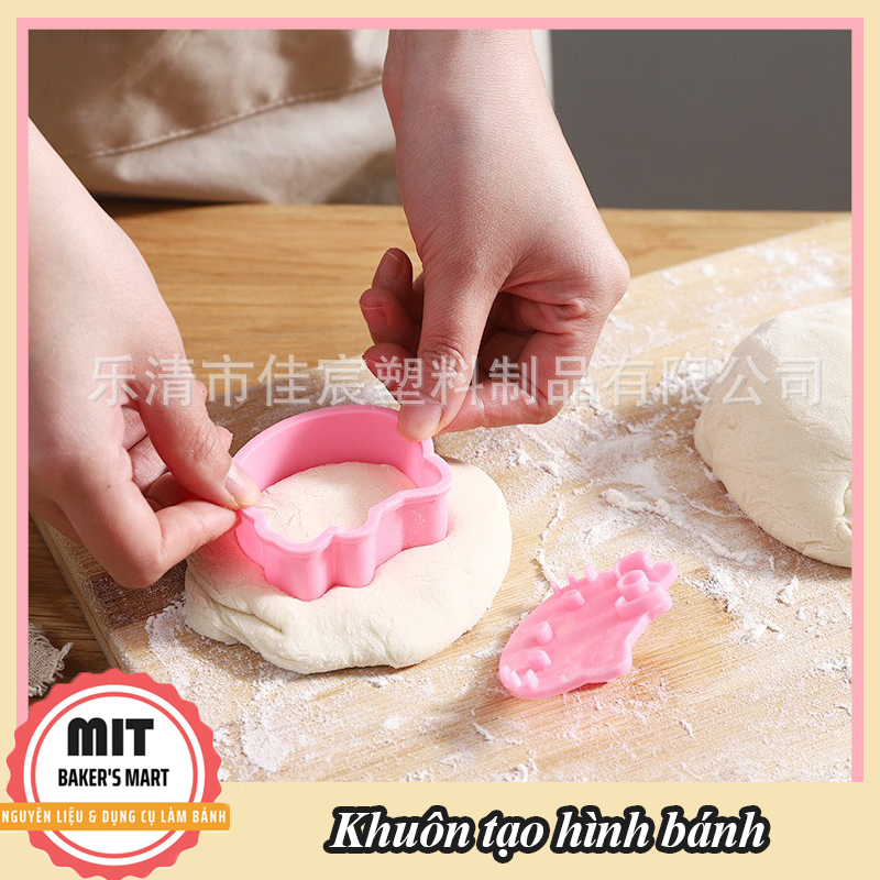 Khuôn nhấn hình hoa lá, tạo hình bánh bao, bánh quy, bánh mì