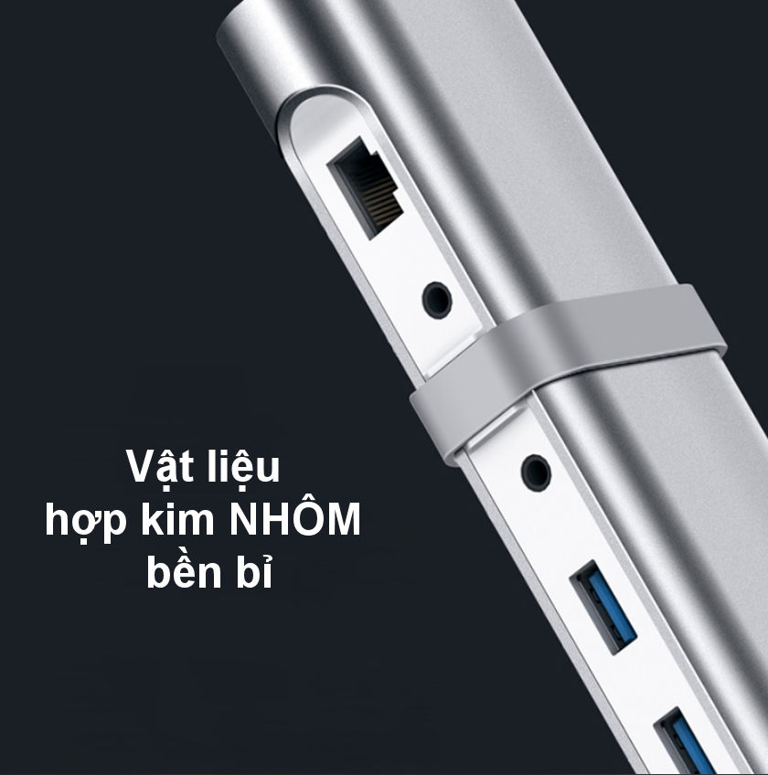 Bộ chuyển đổi đa năng USB type C hỗ trợ 13 cổng đầu ra, cáp dài 0.5m UGREEN MM131 Bộ chuyển đổi đa năng USB type C hỗ trợ 13 cổng đầu ra, cáp dài 0.5m UGREEN MM131