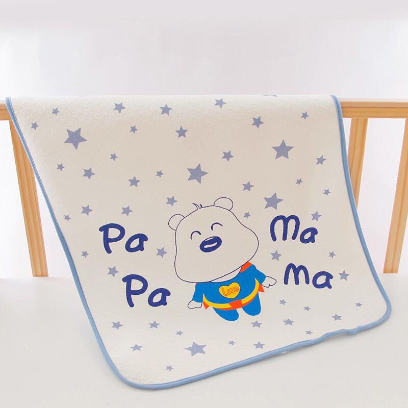 Tấm lót chống thấm 3D lưới I love Papa/Mama