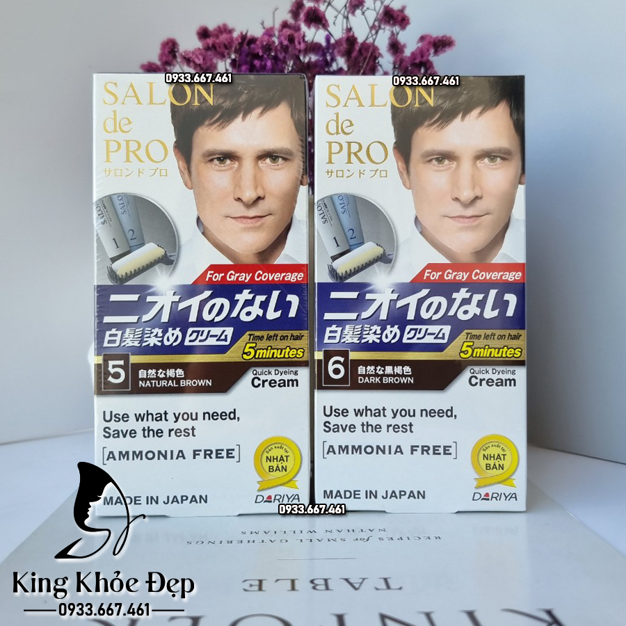 Thuốc nhuộm tóc nam salon de pro nhật bản