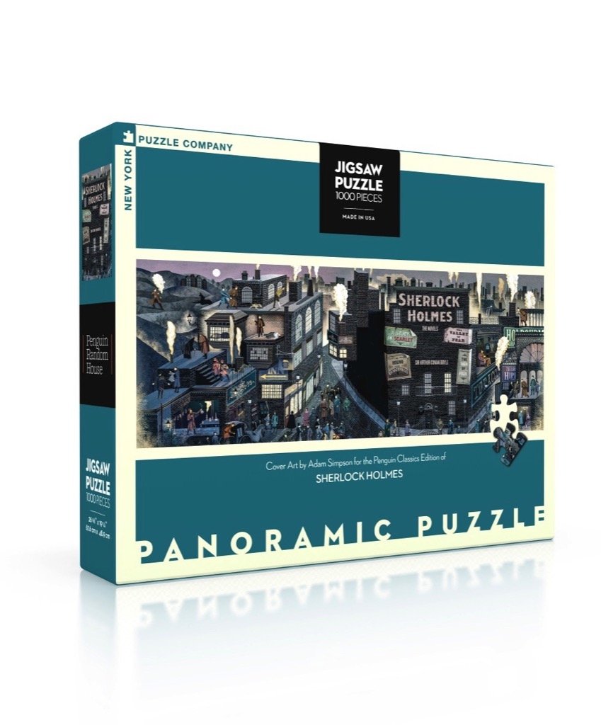 Bộ xếp hình 1000 miếng jigsaw new york puzzle company - penguin random house - sherlock holmes
