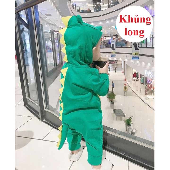 Bộ body thú dài tay cho bé Chất Thun Cotton Cao Cấp