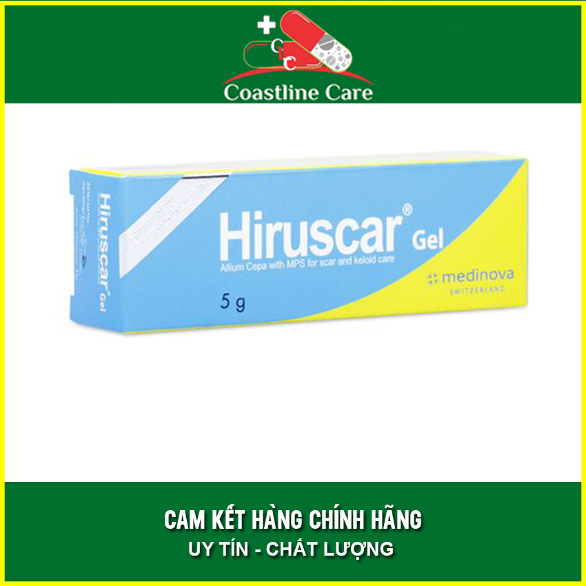 [HCM][Lấy mã giảm thêm 30%]Gel cải thiện sẹo Hiruscar 5g - Coastlinecare Pharmacy
