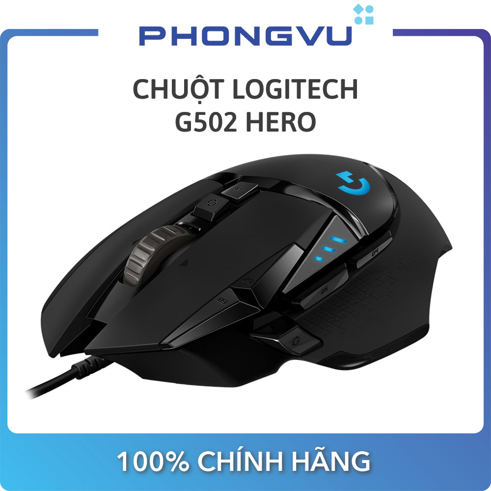 Chuột máy tính Logitech G502 HERO (Đen) - BẢo hành 24 tháng