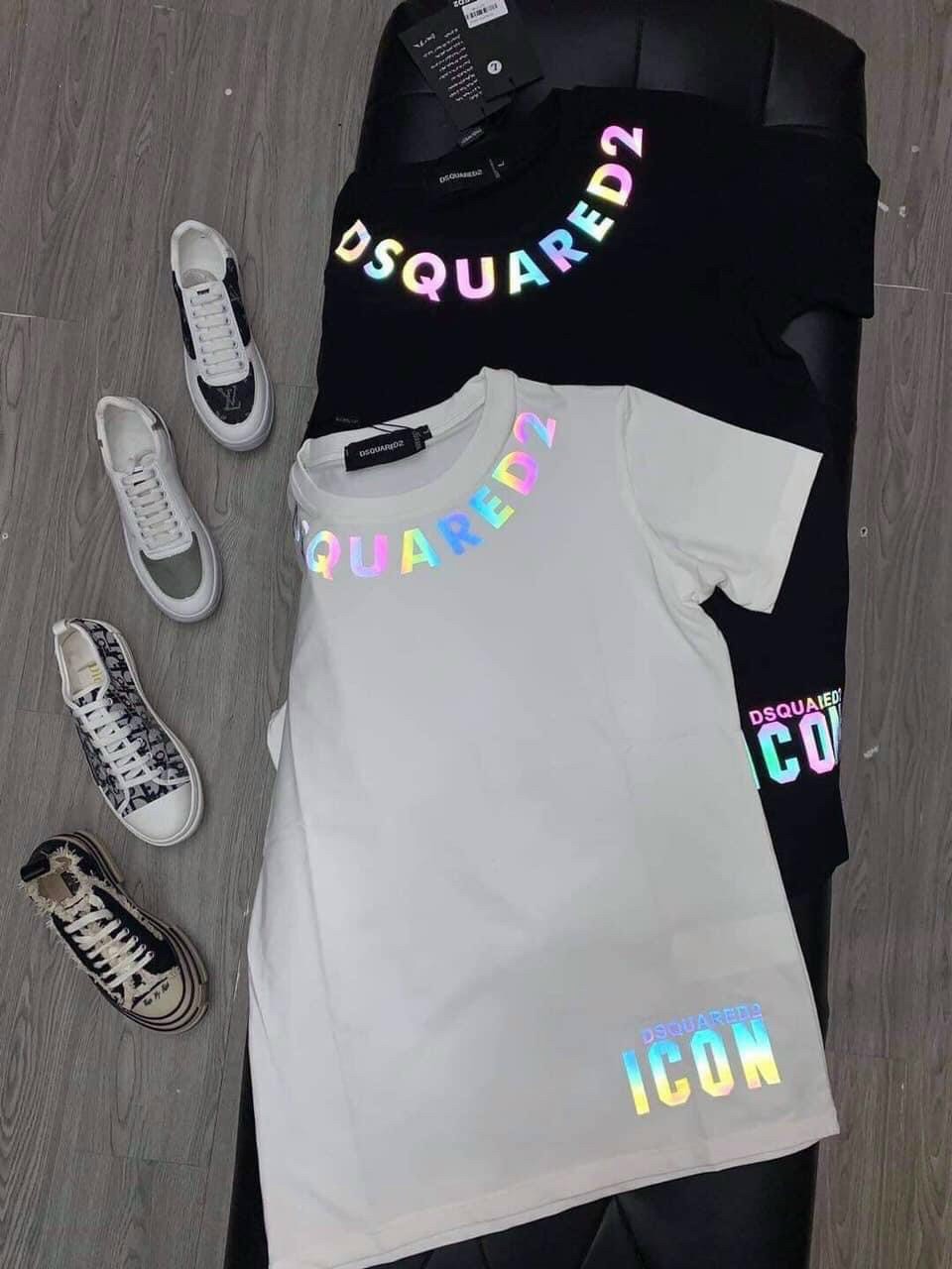 [HCM][MIỄN PHÍ VẬN CHUYỂN] Áo thun Nam Nữ Unisex ngắn tay in chữ phát sáng ở cổ 7 màu siêu hot