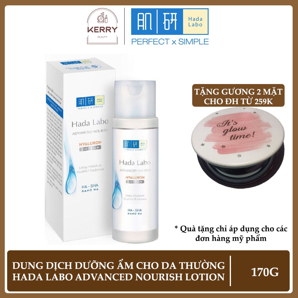 Dung Dịch Hada Labo Dưỡng Ẩm Tối Ưu Da Thường Khô Advanced Nourish Hyaluron Lotion 170ml