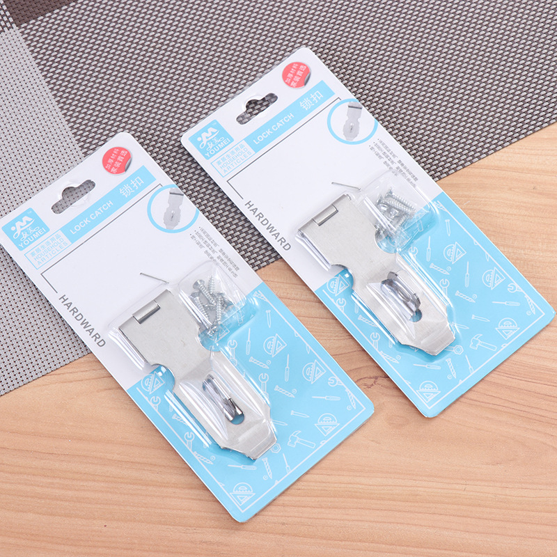 Chốt khóa thẳng có pat khóa ổ bằng inox tiện dụng