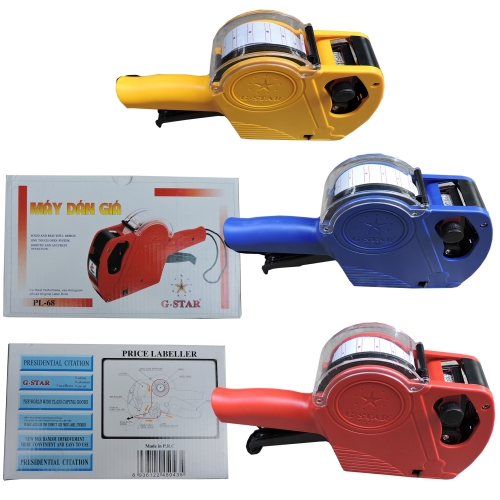 Máy Bấm Giá Tiền G-Star PL-68 ( Giao Màu Ngẫu Nhiên ) Tặng Kèm Ống Mực
